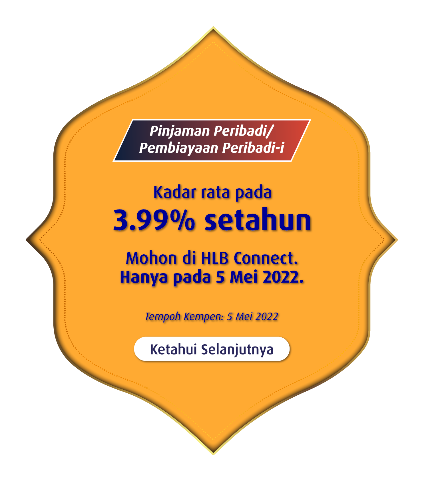Flat rate at 3.99% p.a. (1-day only on 5.5.2022)